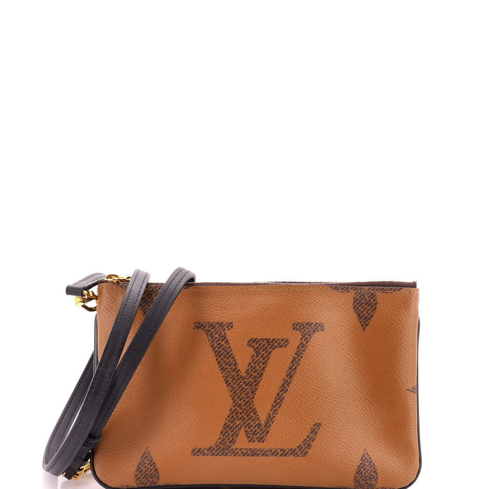 Louis Vuitton Double Zip Pochette Reverse Monogram Giant